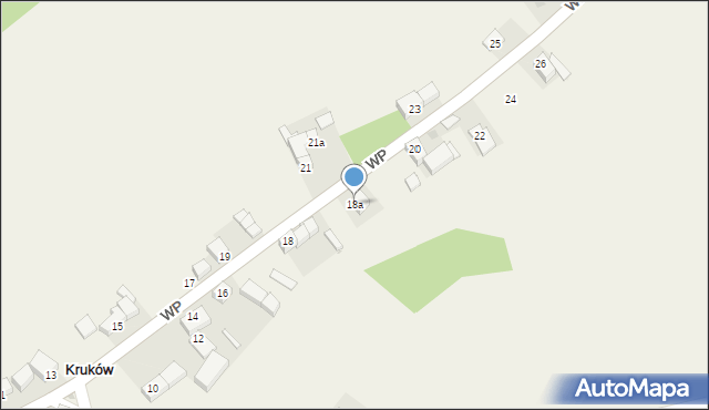 Kruków, Wojska Polskiego, 18a, mapa Kruków