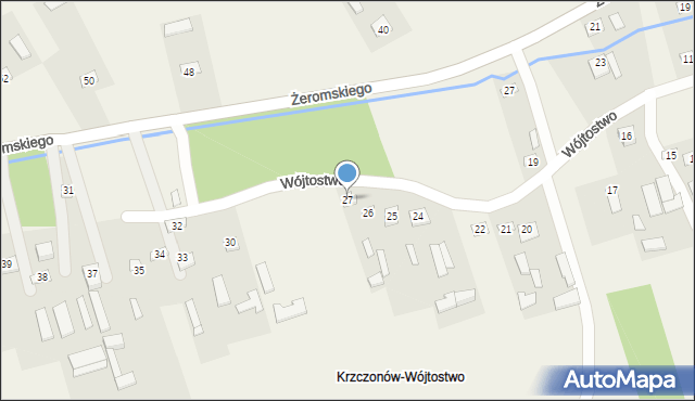 Krzczonów, Wójtostwo, 27, mapa Krzczonów