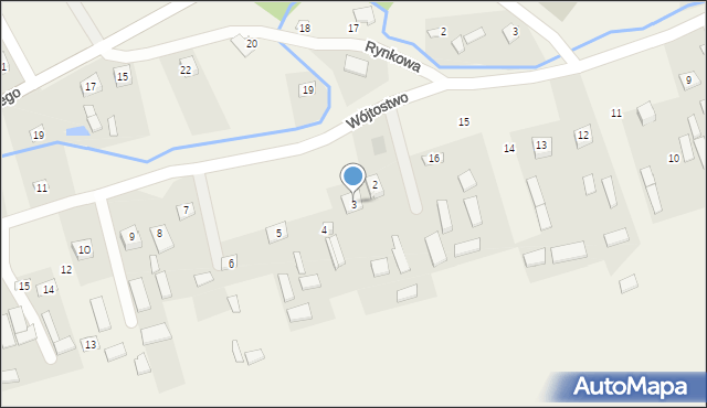 Krzczonów, Wójtostwo, 3, mapa Krzczonów