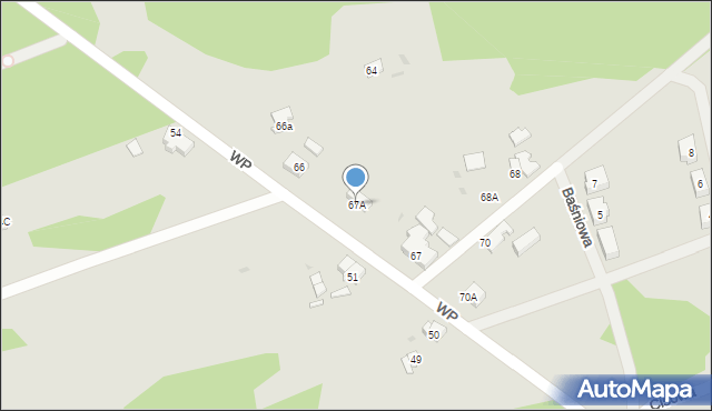 Krzyż Wielkopolski, Wojska Polskiego, 67A, mapa Krzyż Wielkopolski