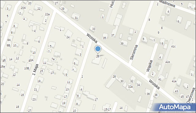 Ksawerów, Wolska, 26, mapa Ksawerów