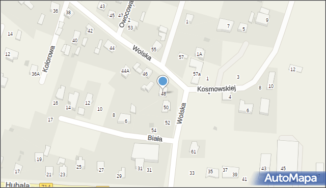 Ksawerów, Wolska, 48, mapa Ksawerów