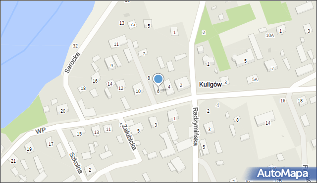 Kuligów, Wojska Polskiego, 6, mapa Kuligów