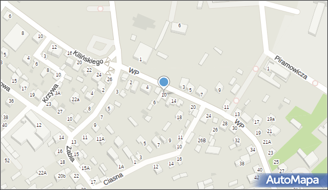 Kurów, Wojska Polskiego, 10, mapa Kurów