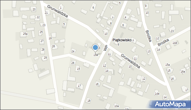 Kurzelów, Wojska Polskiego, 13a, mapa Kurzelów