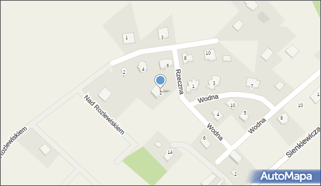 Kurzętnik, Wodna, 2, mapa Kurzętnik