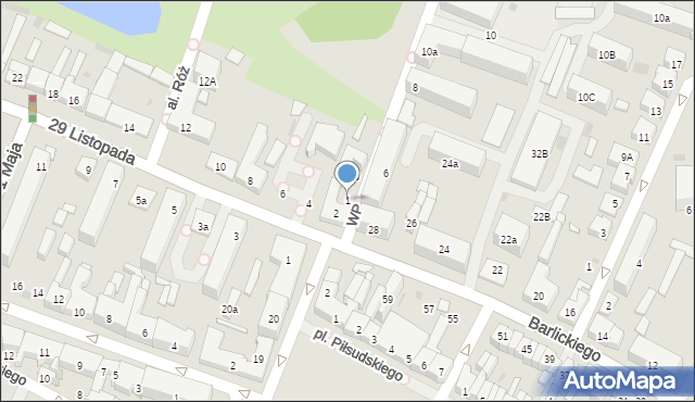 Kutno, Wojska Polskiego, 1, mapa Kutno