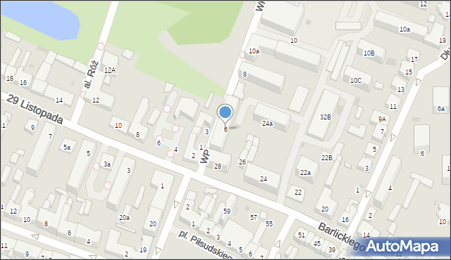 Kutno, Wojska Polskiego, 6, mapa Kutno