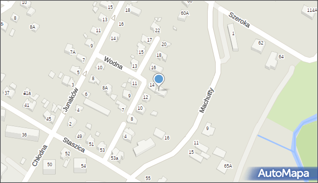 Kwidzyn, Wodna, 14a, mapa Kwidzyn