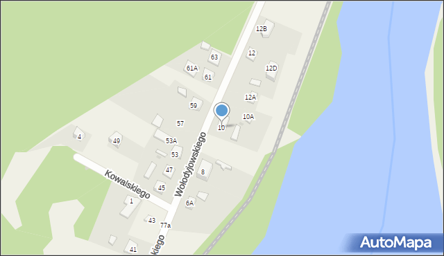 Łapino, Wołodyjowskiego Michała, 10, mapa Łapino