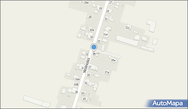 Laryszów, Wolności, 35, mapa Laryszów