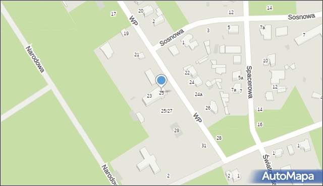 Łask, Wojska Polskiego, 25, mapa Łask