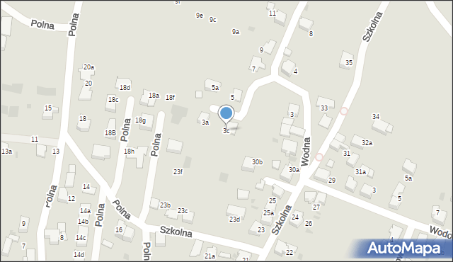 Łaziska Górne, Wodna, 3c, mapa Łaziska Górne