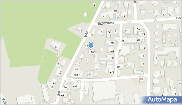 Łeba, Wojska Polskiego, 13A, mapa Łeba