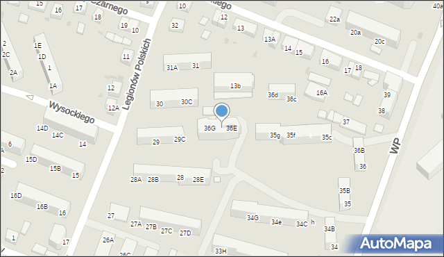 Lębork, Wojska Polskiego, 36f, mapa Lębork