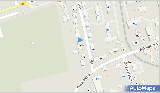 Łęczyca, Wojska Polskiego, 12, mapa Łęczyca