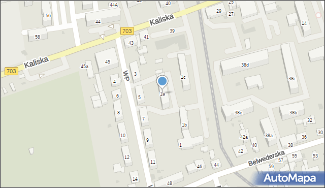 Łęczyca, Wojska Polskiego, 1a, mapa Łęczyca