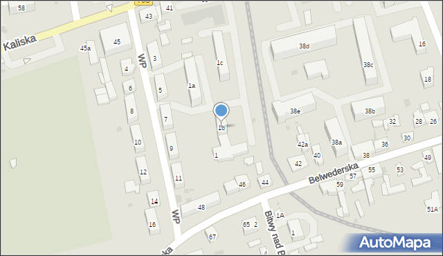 Łęczyca, Wojska Polskiego, 1b, mapa Łęczyca