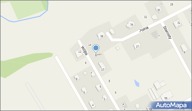 Łęgowo, Wójta, 12, mapa Łęgowo