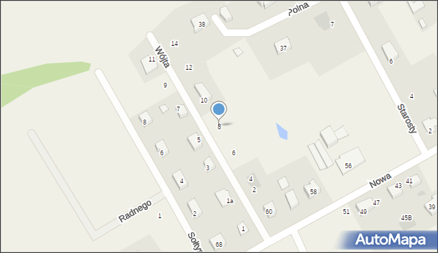 Łęgowo, Wójta, 8, mapa Łęgowo