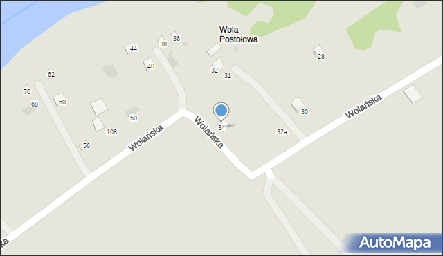 Lesko, Wolańska, 34, mapa Lesko