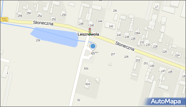 Lesznowola, Wojska Polskiego, 92c, mapa Lesznowola