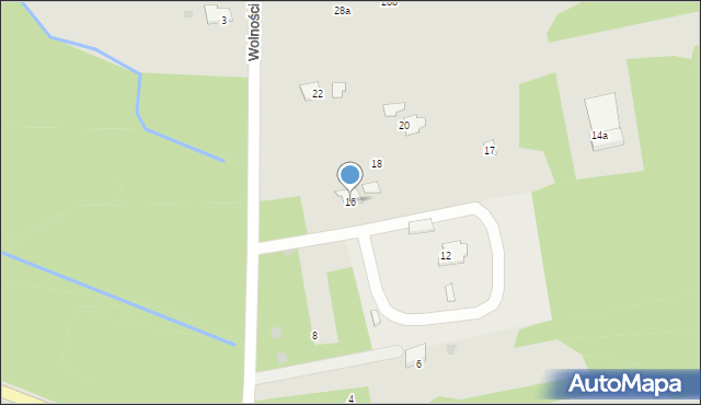 Libiąż, Wolności, 16, mapa Libiąż