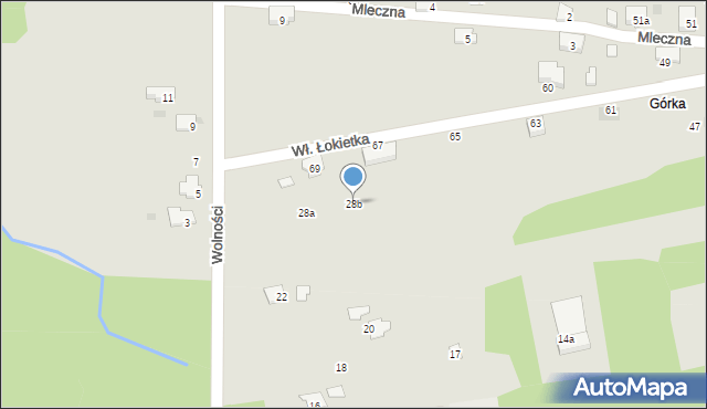 Libiąż, Wolności, 28b, mapa Libiąż