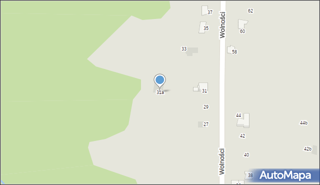 Libiąż, Wolności, 31a, mapa Libiąż