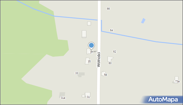 Libiąż, Wolności, 37, mapa Libiąż