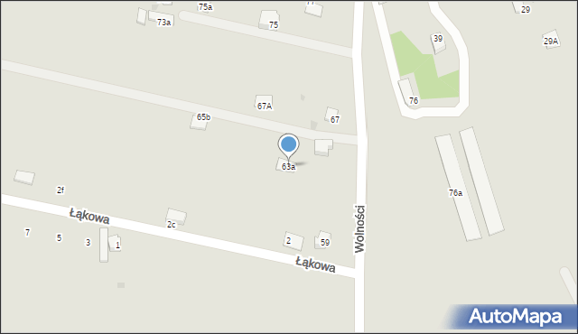 Libiąż, Wolności, 63a, mapa Libiąż