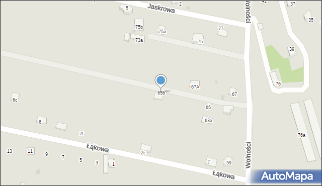 Libiąż, Wolności, 65b, mapa Libiąż