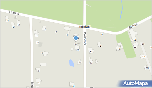 Libiąż, Wolności, 87, mapa Libiąż