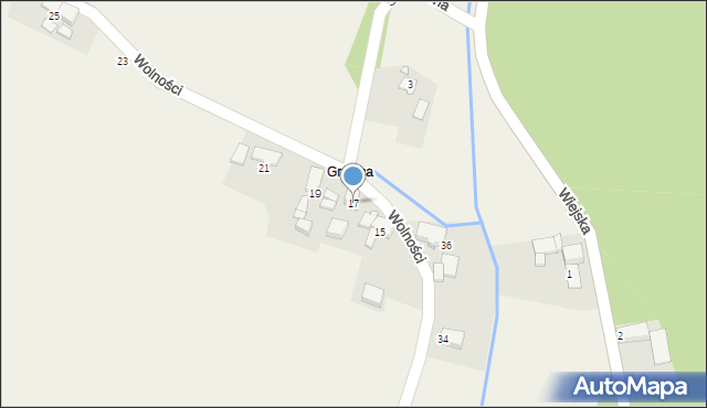 Lichynia, Wolności, 17, mapa Lichynia