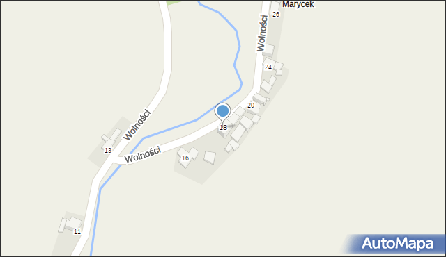 Lichynia, Wolności, 18, mapa Lichynia