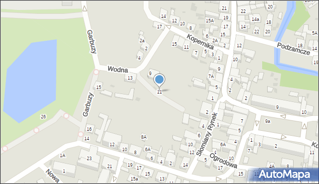 Lidzbark, Wodna, 11, mapa Lidzbark