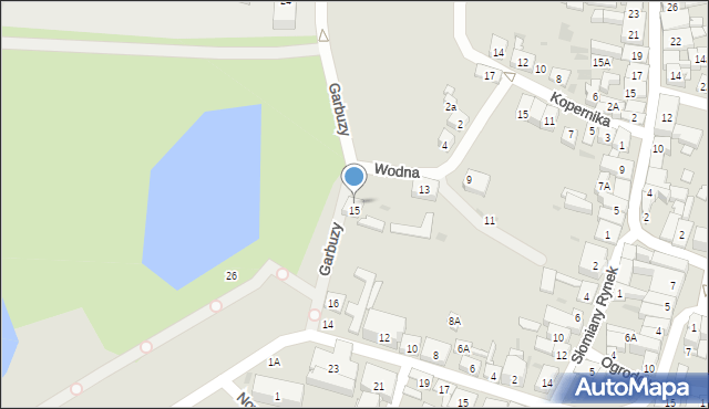Lidzbark, Wodna, 15, mapa Lidzbark