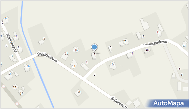 Ligota, Wodospadowa, 3, mapa Ligota