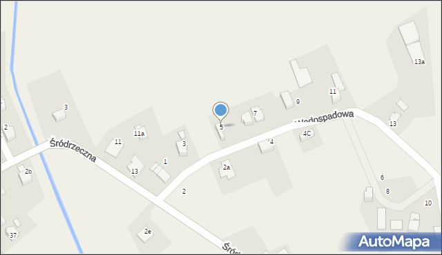 Ligota, Wodospadowa, 5, mapa Ligota