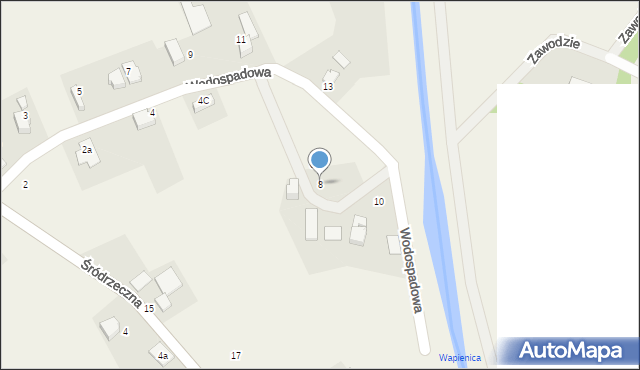 Ligota, Wodospadowa, 8, mapa Ligota