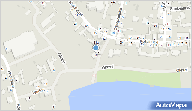 Lipiany, Wodna, 4, mapa Lipiany