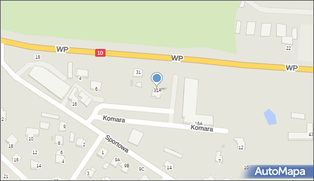 Lipno, Wojska Polskiego, 31A, mapa Lipno