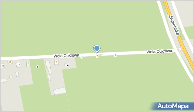 Lipsko, Wola Cukrowa, 2, mapa Lipsko