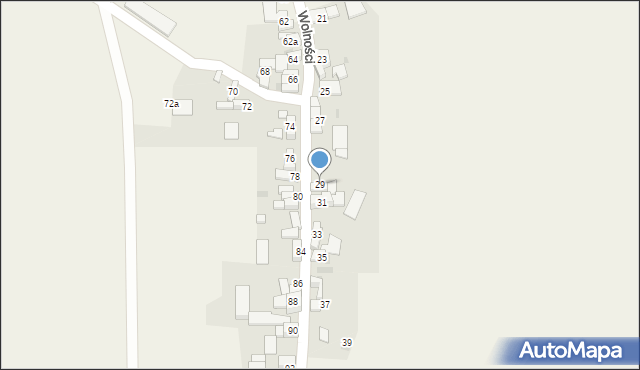 Lisięcice, Wolności, 29, mapa Lisięcice