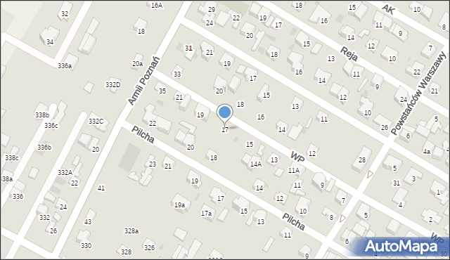 Łomianki, Wojska Polskiego, 17, mapa Łomianki