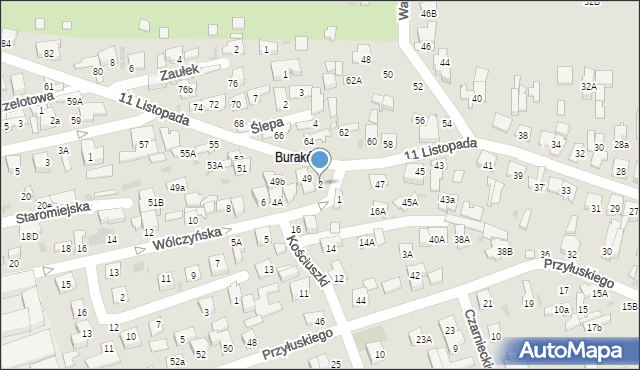 Łomianki, Wólczyńska, 2, mapa Łomianki