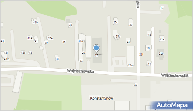 Lublin, Wojciechowska, 27, mapa Lublina