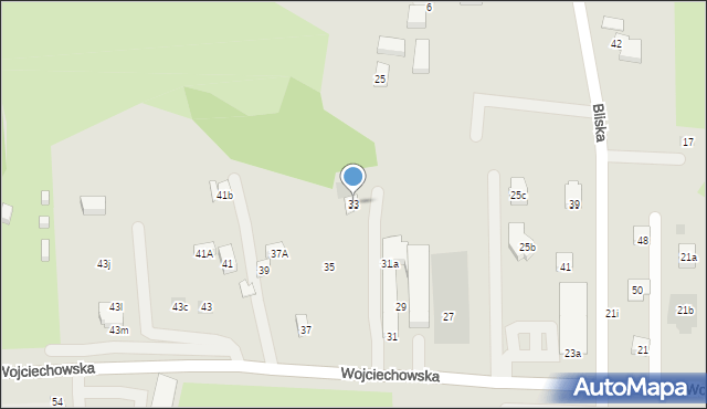 Lublin, Wojciechowska, 33, mapa Lublina