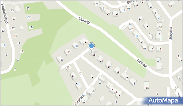 Lublin, Wokulskiego, 25, mapa Lublina