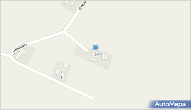 Łubowice, Wolności, 22, mapa Łubowice